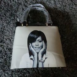 Michelle Obama Patten Leather Purse