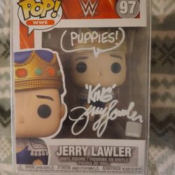 Jerry Lawler Signed Funko Pop