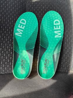 TECRUN Running Insoles Medium Arch Support Size M Trim to Fit New
