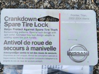OEM Nissan Crankdown Spare Tire Lock - Frontier, Titan, Xterra, Armada