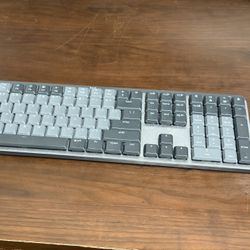 Logitech MX Mechanical Full size Wireless Red Linear Switch Keyboard for Windows/macOS with Backlit Keys Graphite