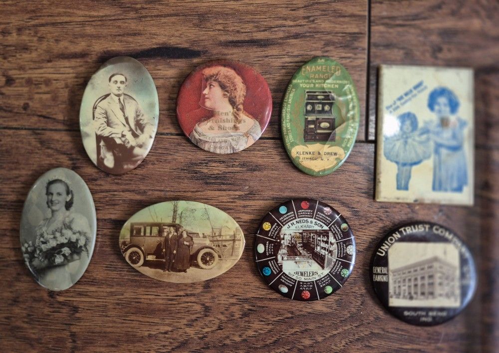 Antique Lot Of Pocket Mirrors