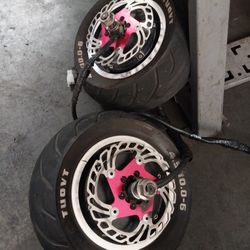 3000w 60v-72v  Hub Motors W. 4.5x10" Wide Tires And Red Disk Brake