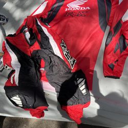 Kids Honda Motocross Jersey And Pants Size Small