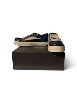 Rick Owens Low-Top Leather Sneakers