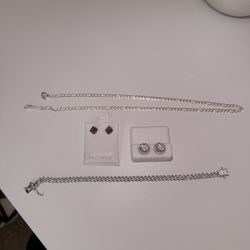 Jewelry for Sale - Chain, 2 Earrings, Bracelet