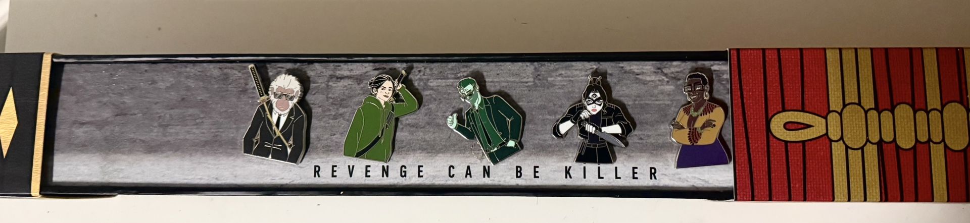 Hulu Hit-Monkey Samurai Sword Cover Pin Set