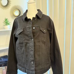 Modern Black Dinim Jacket
