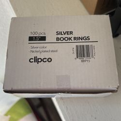 silver book ring 1.5”