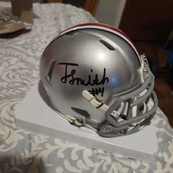 Jeremiah Smith Ohio State Signed Mini Helmet 