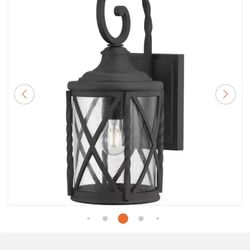 Home Decorators Collection Black Outdoor Wall Light Lantern 