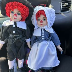 Porcelain Raggedy Ann And Dolls 