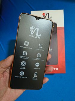 Lot of 6 VL Wireless Android Smartphone 6.8" 5G