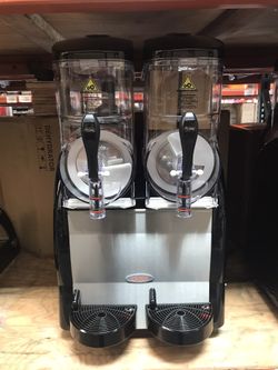 Commercial Dual 2.6 Gallon Frozen Slushy Beverage  Machine Electric Margarita