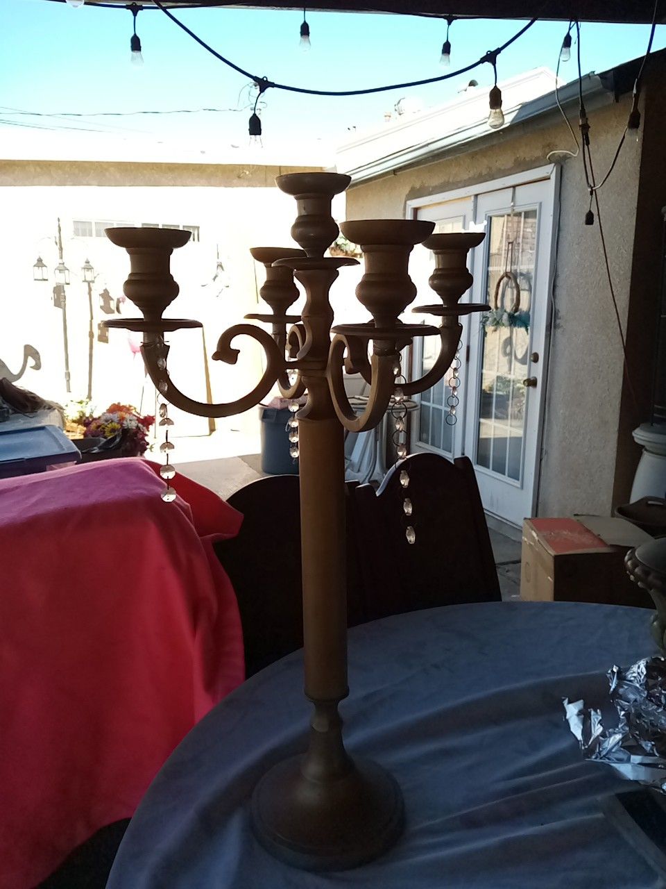 Gold candle holder ($30)
