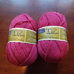 Lot 2 Vintage Berella By Bernat China Rose 8923