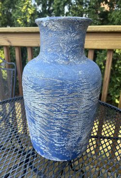 Unique Hand Texturized Tall Vase