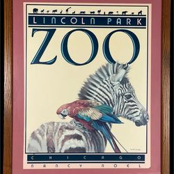 Chicago Lincoln Park Zoo Art Poster by Nancy Noel