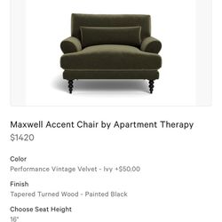 Maxwell Accent Chair And Ottoman 