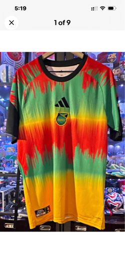 adidas Jamaica Football Federation Bob Marley ClimaCool Slim Fit Jersey M