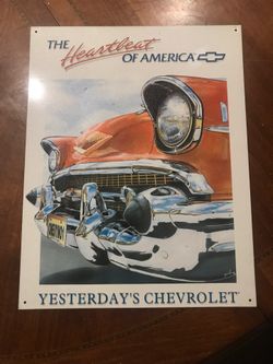 Chevy Collectible Tin Sign