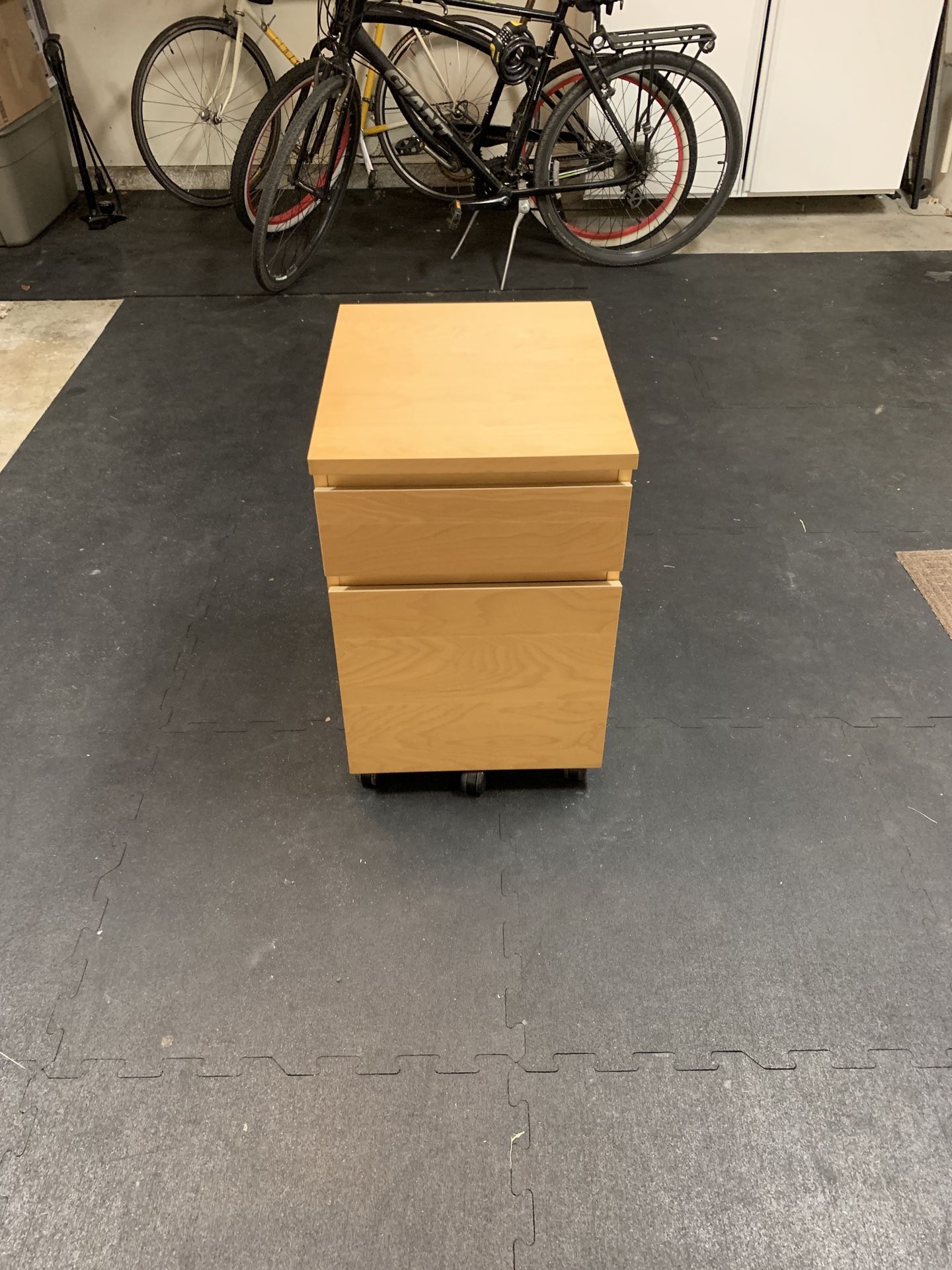 Malm Drawer Unit On Casters File Good Condition! for Sale in