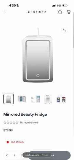 Mini mirror fridge