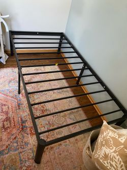 Twin Metal Bed Frame - 18” high for extra storage