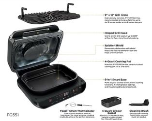 Ninja® Foodi® Smart XL Pro Grill & Griddle with Lifetime Warranty