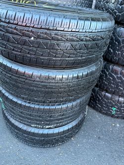 4 tires 225-65-17 Firestone $190 all four mounted and balanced