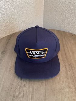 Vans Shoes CA NY Since 1966 Skateboard Patch Blue Snapback Hat