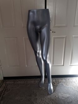 Male Silver Pant leg Mannequin