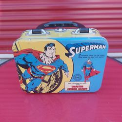 Superman Vintage Small Tin Lunch Box