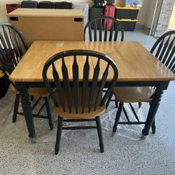 Solid Wood Dining Table Set / Extendable Dining Table
