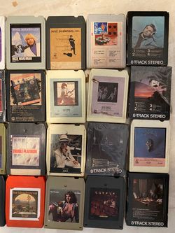 Lot of 50+ Classic Rock 8-Track Tapes – Zeppelin, Queen, Sabbath, Rush, Eagles & More