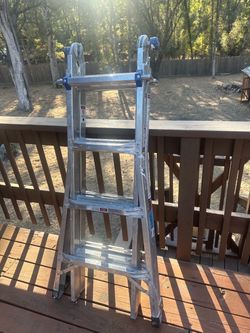 Multi-Position Aluminum Telescoping Ladder