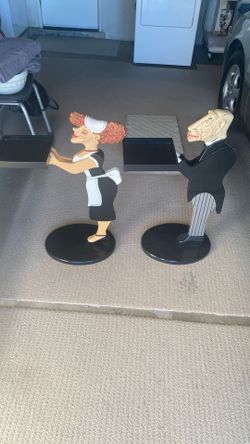 The Bombay Company Millie The Maid And James The Butler Tray Stands