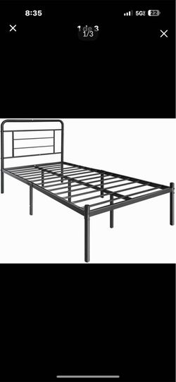 Twin metal bed frame