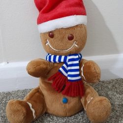 Gingerbread man plush doll