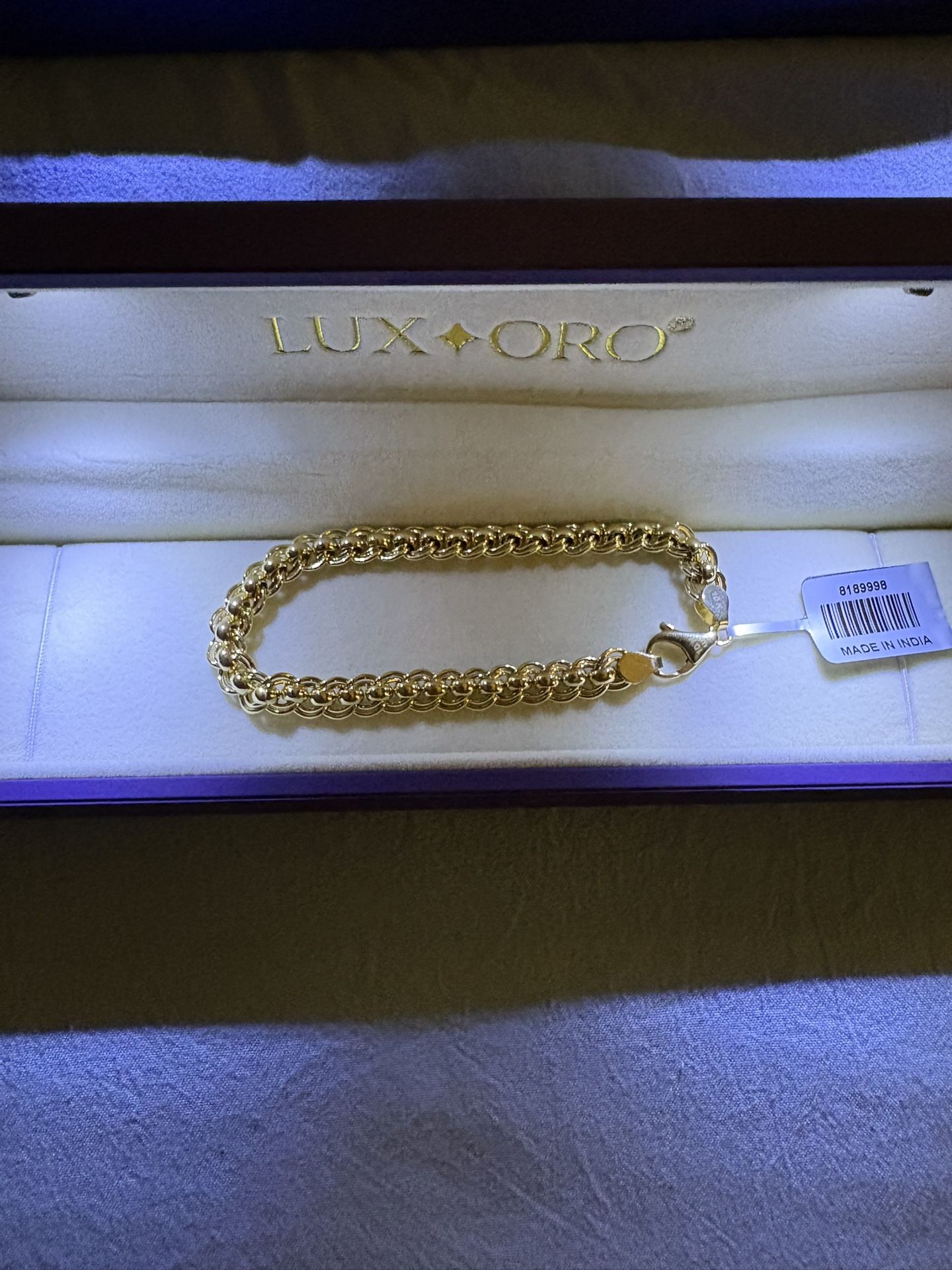 100% Solid Real Gold 10K Fancy Link Cuban Bracelet (7.25 IN) (5.8G)