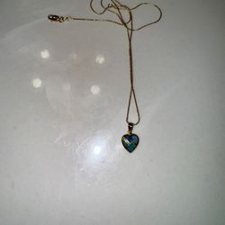 14K Gold Necklace With Heart