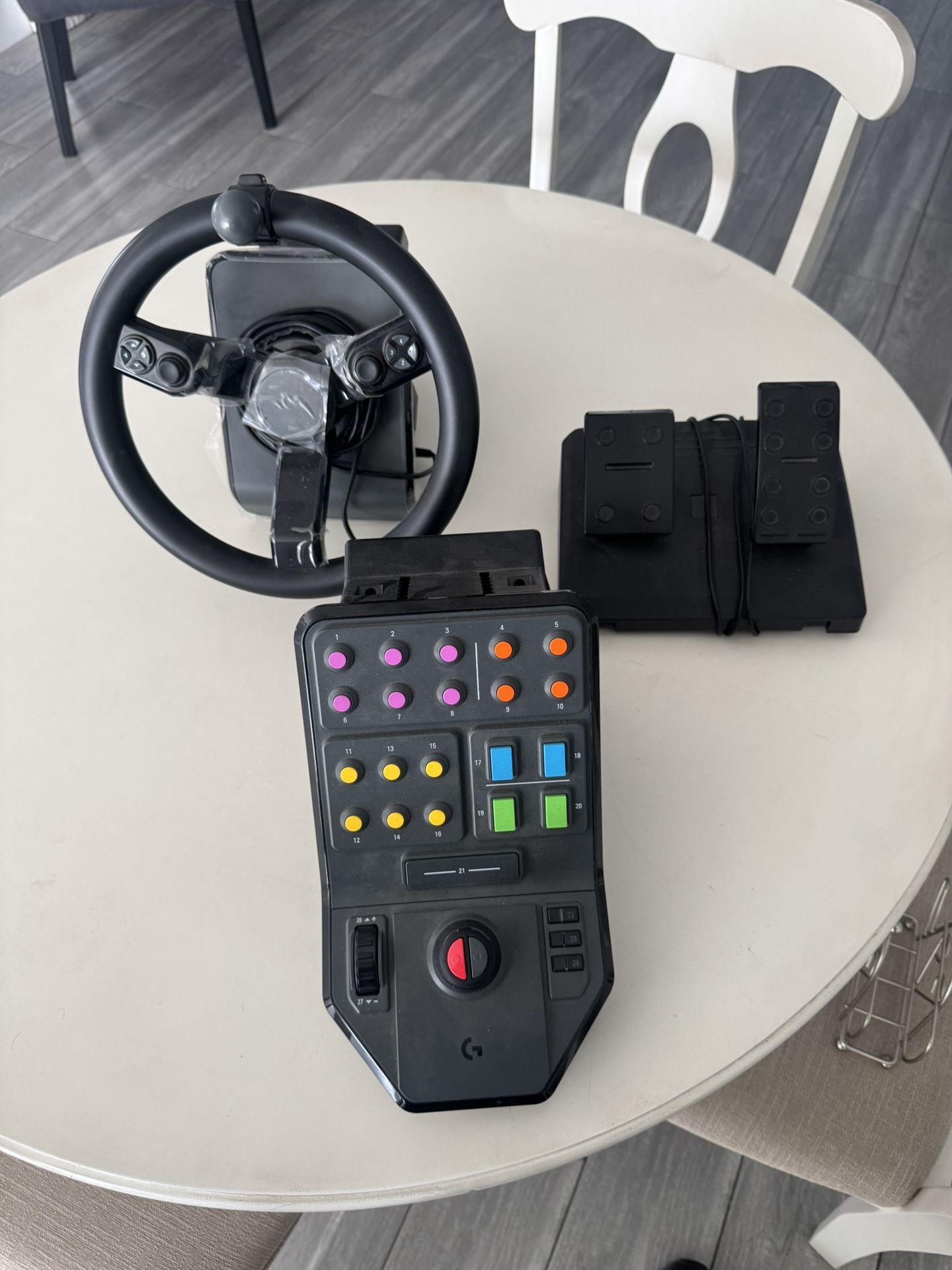 Logitech Heavy Equipment Steering Wheel And Pedals