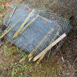 30ft Chicken Wire w/ Posts FREE