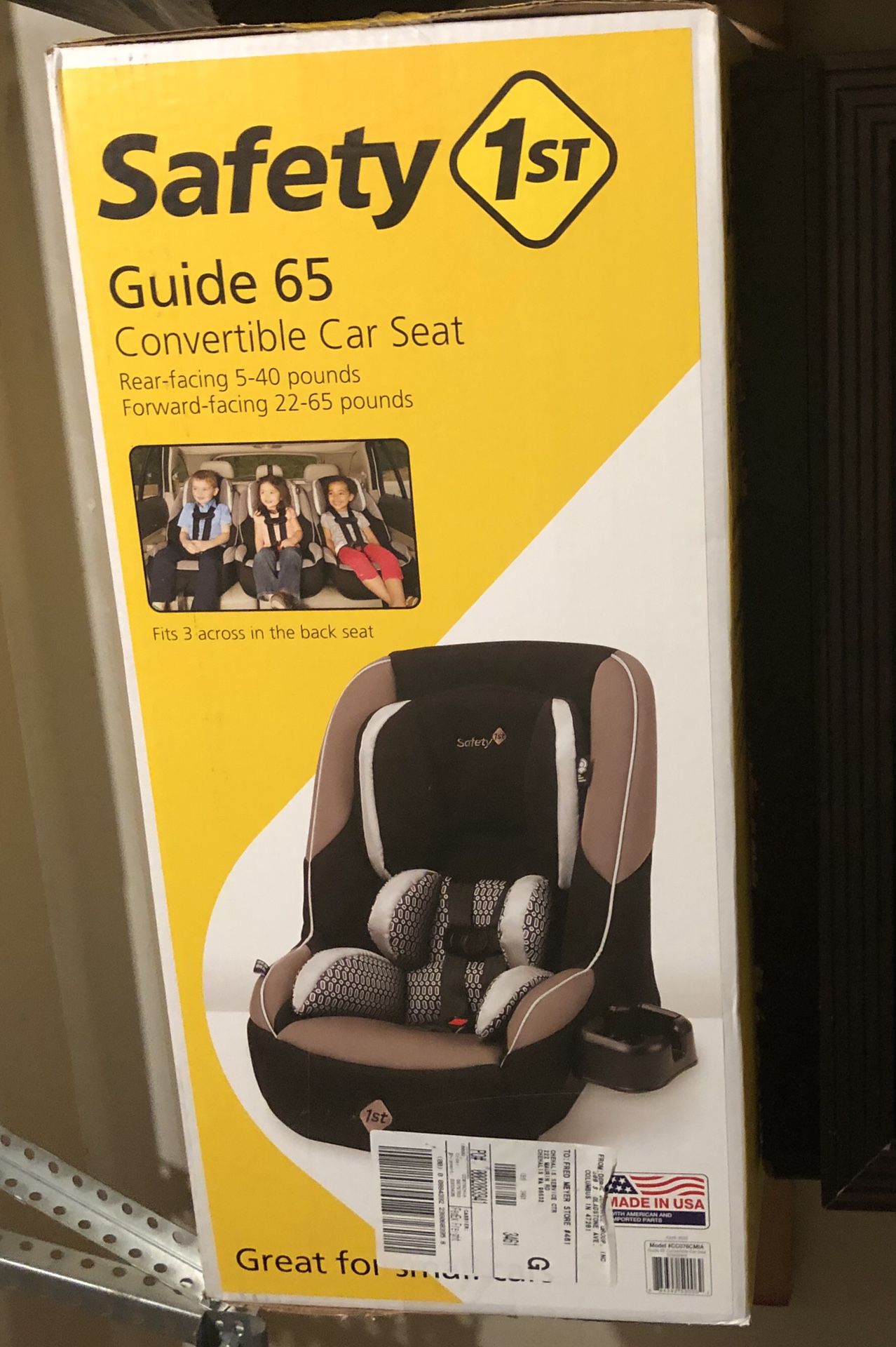 Brand new, Safety 1st convertible car seat .
