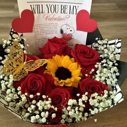 Flowers/ Flores / Valentines Bouquet/ Natural Flowers 