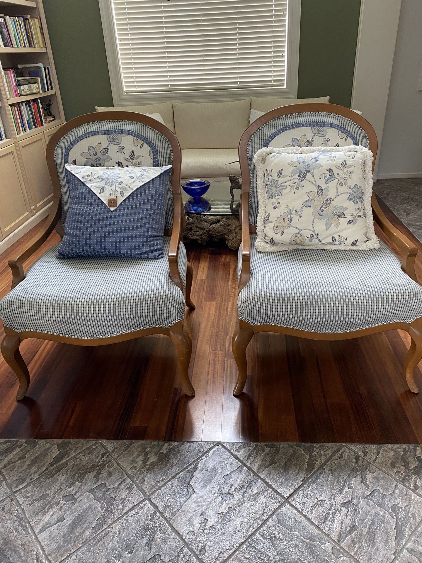 French Provisional Curved back, Accent Chair