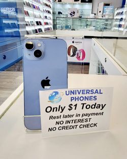 Apple IPhone 14 128gb  Unlocked, FREE Smartwach/ Headphones. Pay $1 Today Rest in payments. NO CREDIT NEEDED FINANCING