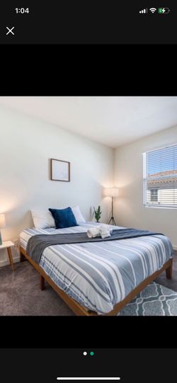 Queen Wood Bed Frame And Mattress