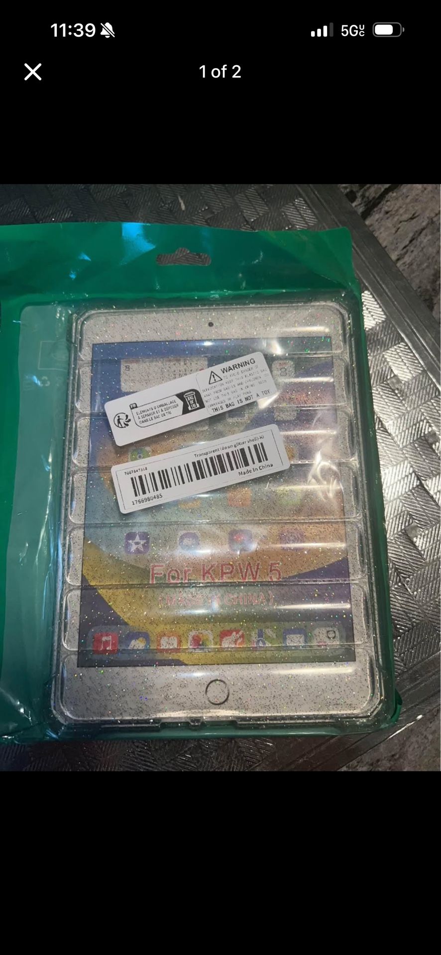 kindle paper white generation 2021 glitter clear case