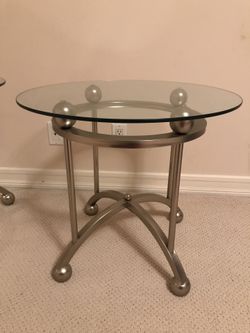 Matching Glass End Tables